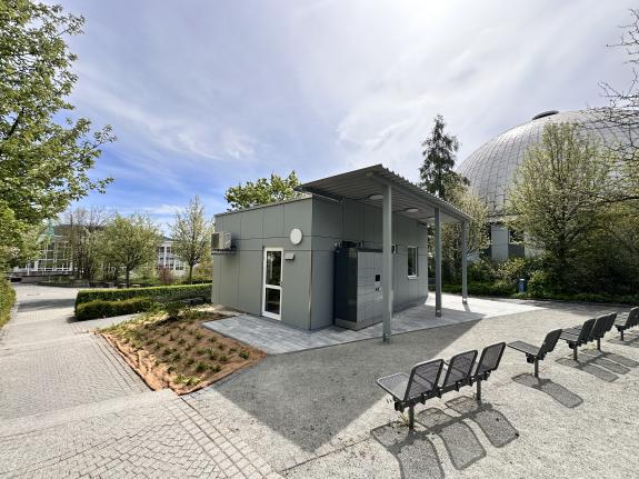Labor-Container auf Campus
